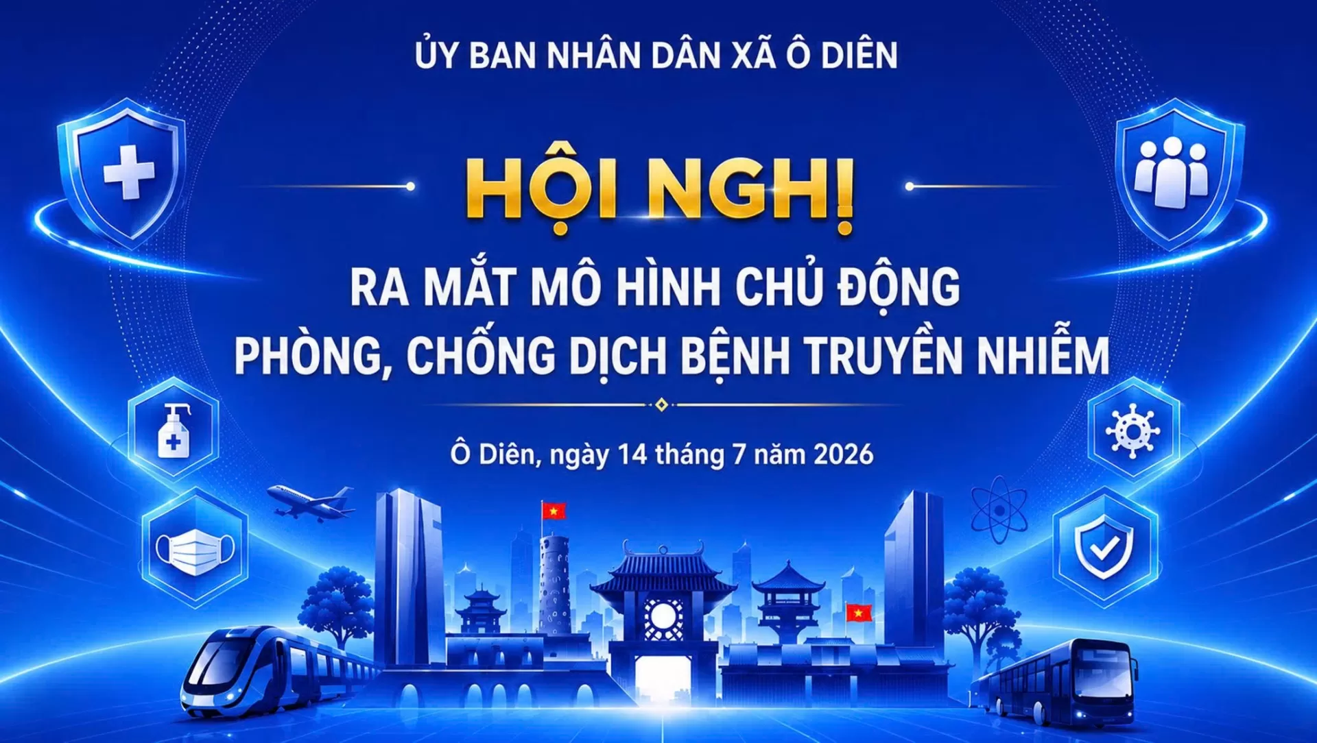 XÃ Ô DIÊN RA MẮT MÔ HÌNH CHỦ ĐỘNG PHÒNG, CHỐNG DỊCH BỆNH TRUYỀN NHIỄM