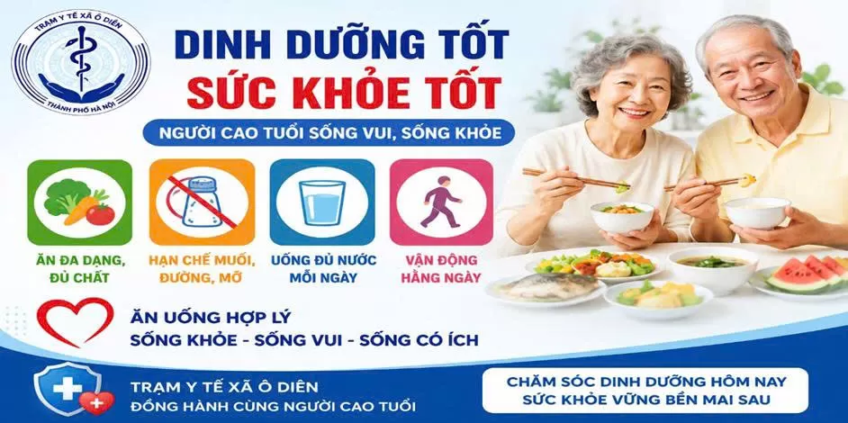 CHẾ ĐỘ DINH DƯỠNG HỢP LÝ CHO NGƯỜI CAO TUỔI