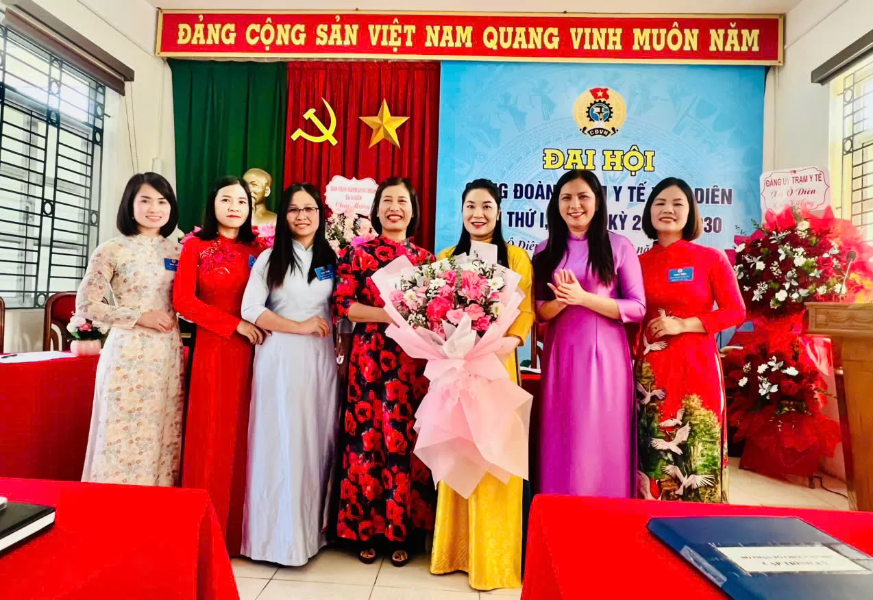 ĐẠI HỘI CÔNG ĐOÀN LẦN THỨ NHẤT TRẠM Y TẾ XÃ Ô DIÊN – DẤU MỐC QUAN TRỌNG TRONG GIAI ĐOẠN MỚI