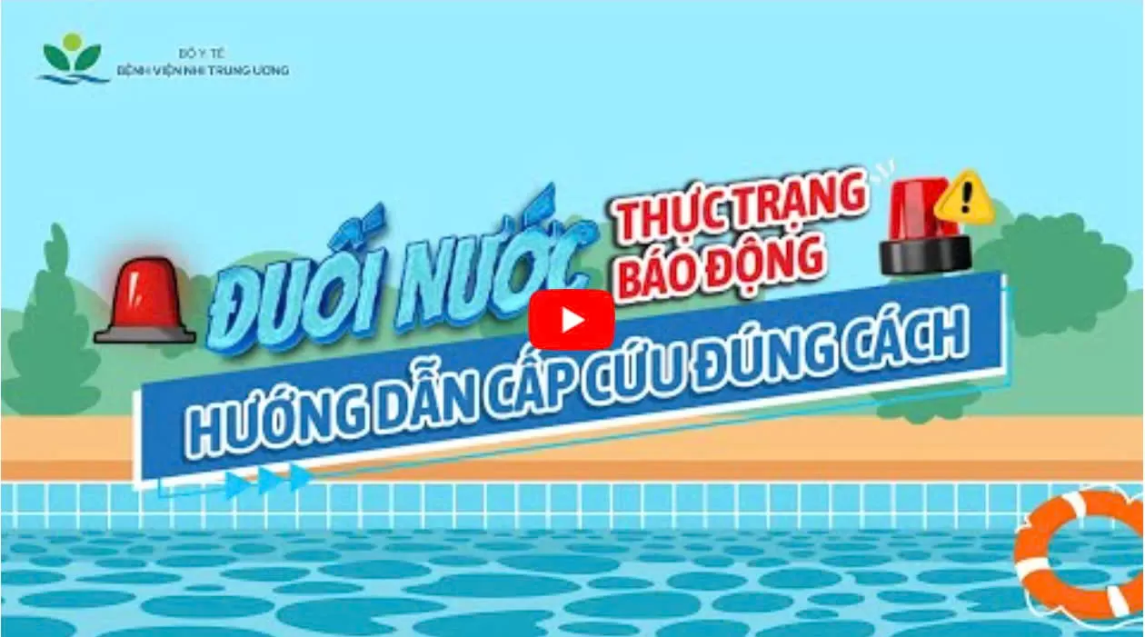 ĐUỐI NƯỚC - THỰC TRẠNG BÁO ĐỘNG - HƯỚNG DẪN CẤP CỨU ĐÚNG CÁCH
