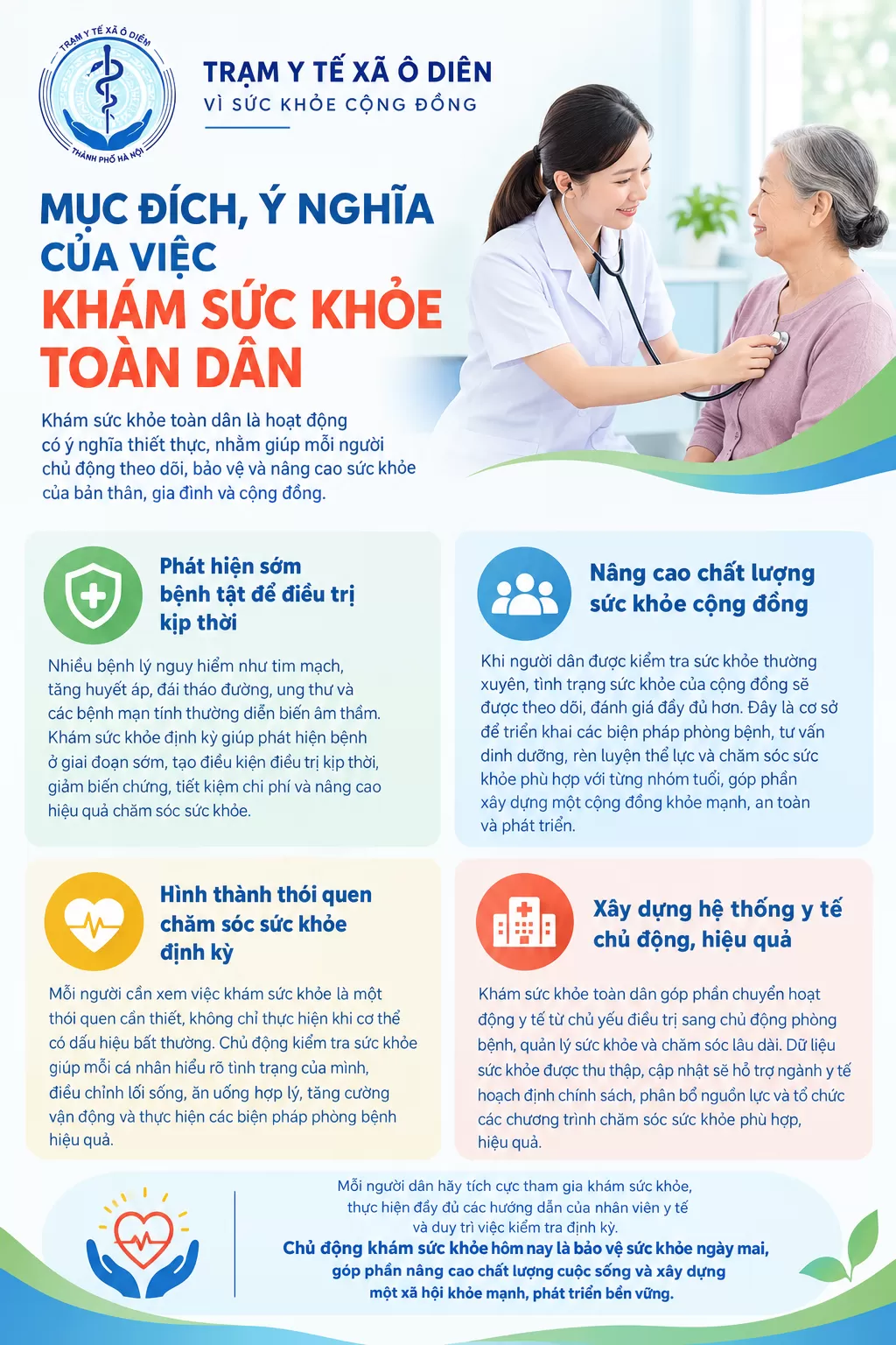 MỤC ĐÍCH Ý NGHĨA CỦA VIỆC KHÁM SỨC KHỎE TOÀN DÂN