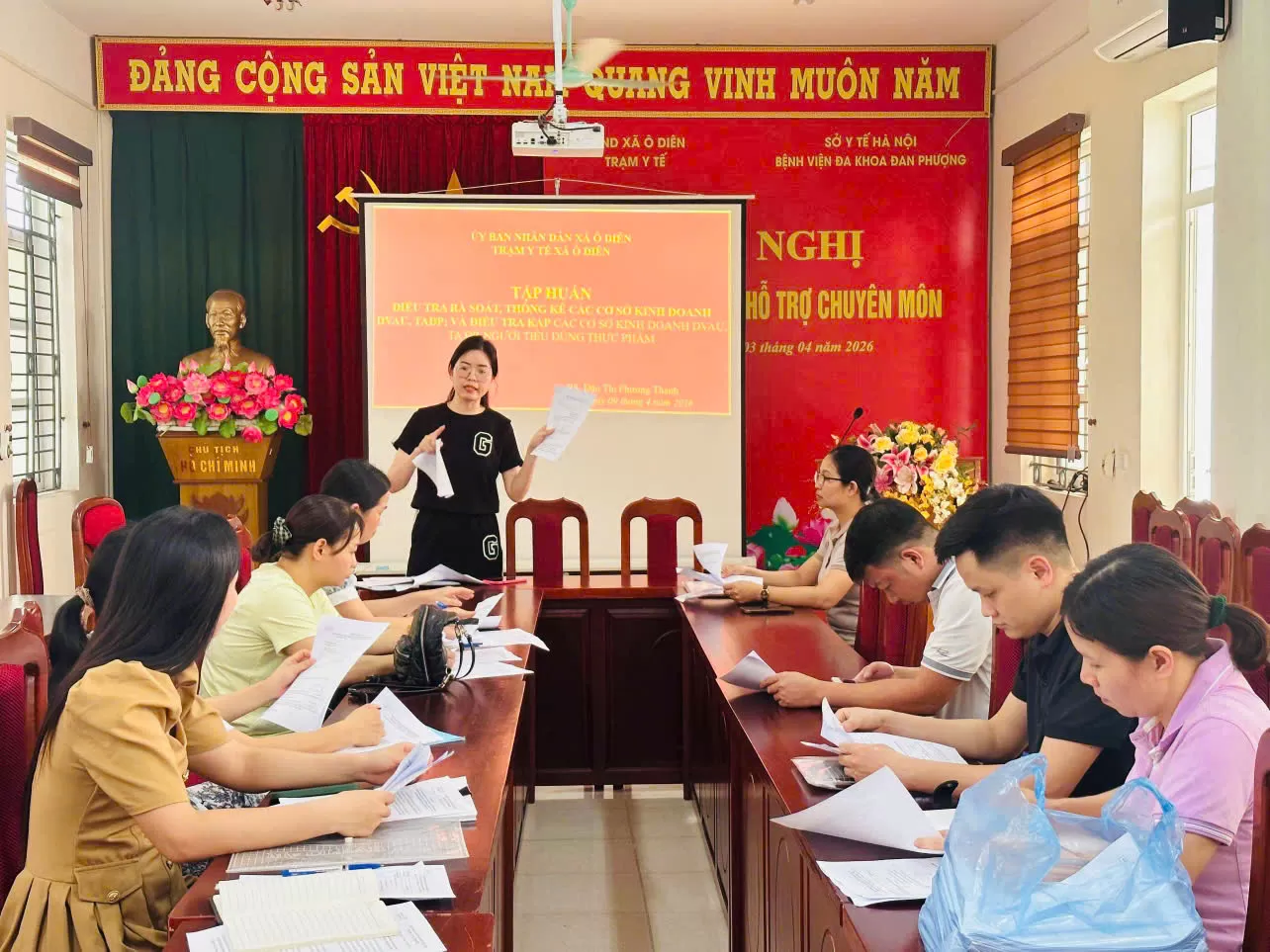 Ô DIÊN TỔ CHỨC TẬP HUẤN ĐIỀU TRA AN TOÀN THỰC PHẨM NĂM 2026