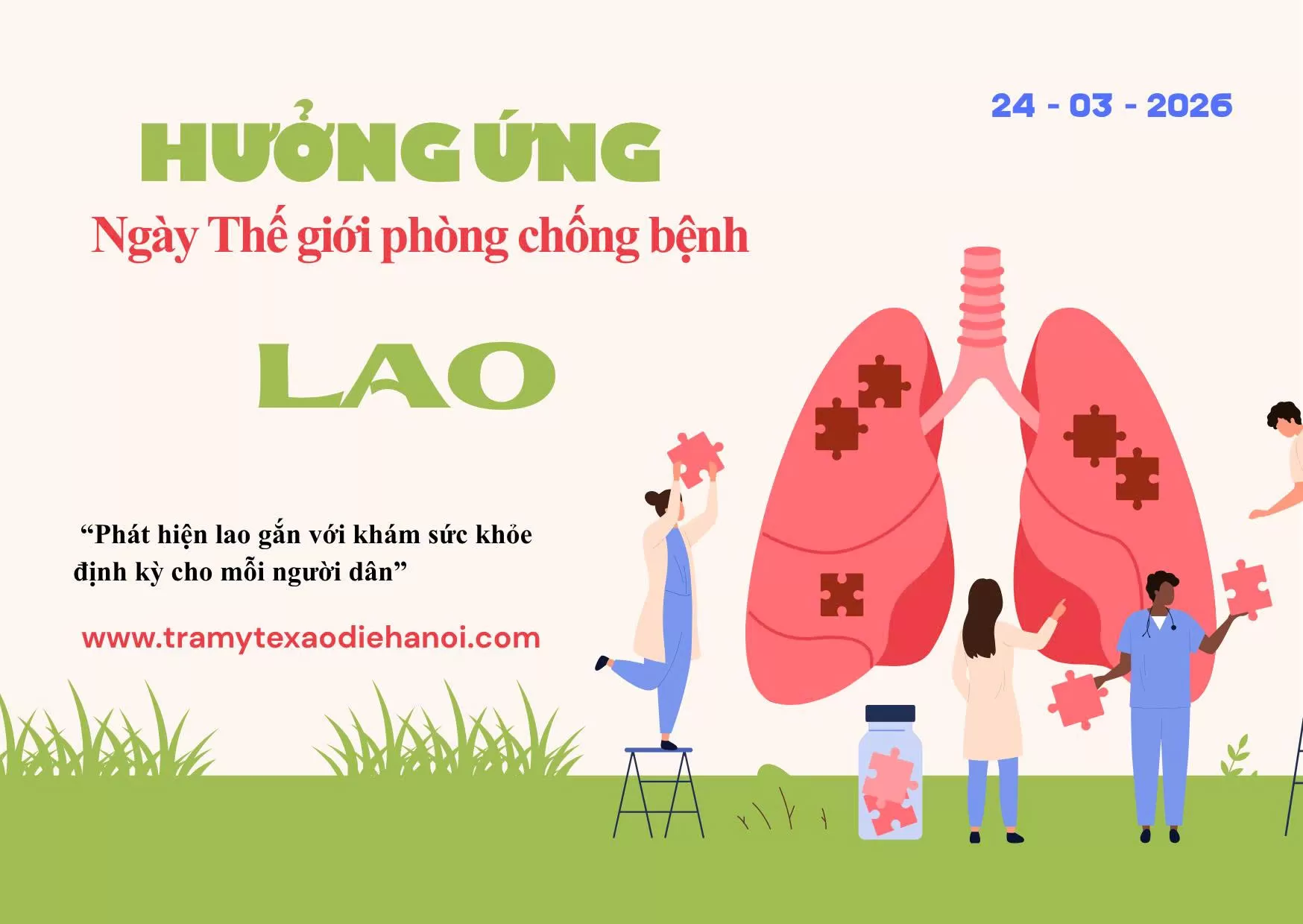HƯỞNG ỨNG NGÀY THẾ GIỚI PHÒNG, CHỐNG LAO 24/3/2026